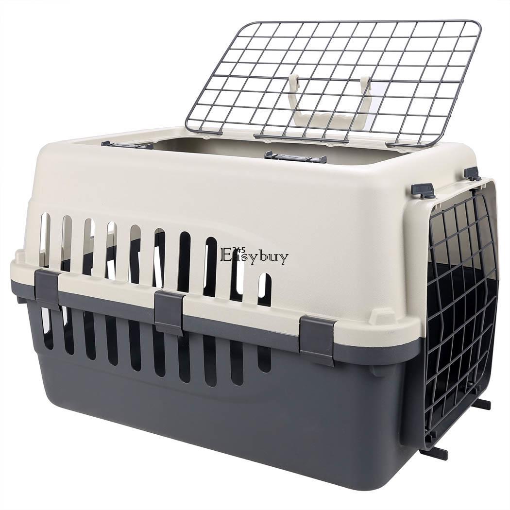 Portable Dog Cage Pet Carrier Car Travel Large Crate Transport dog Cat