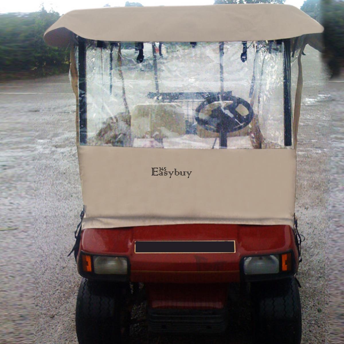 New Golf Cart Rain Cover Enclosure for Club Car 2 Person Yamaha