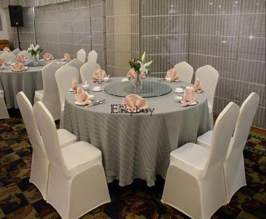 100pcs Wholesale Universal White Polyester Spandex Wedding Chair Covers